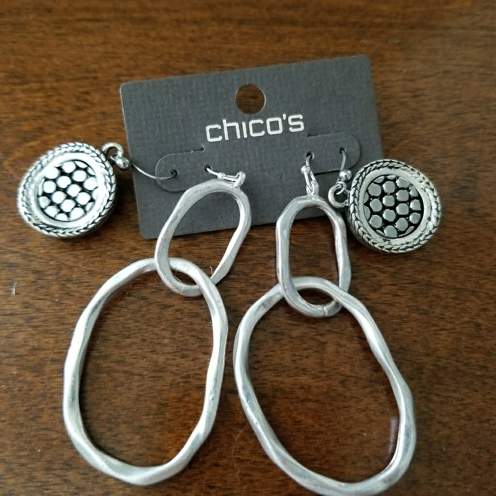 2 pairs of Chicos fashion earings